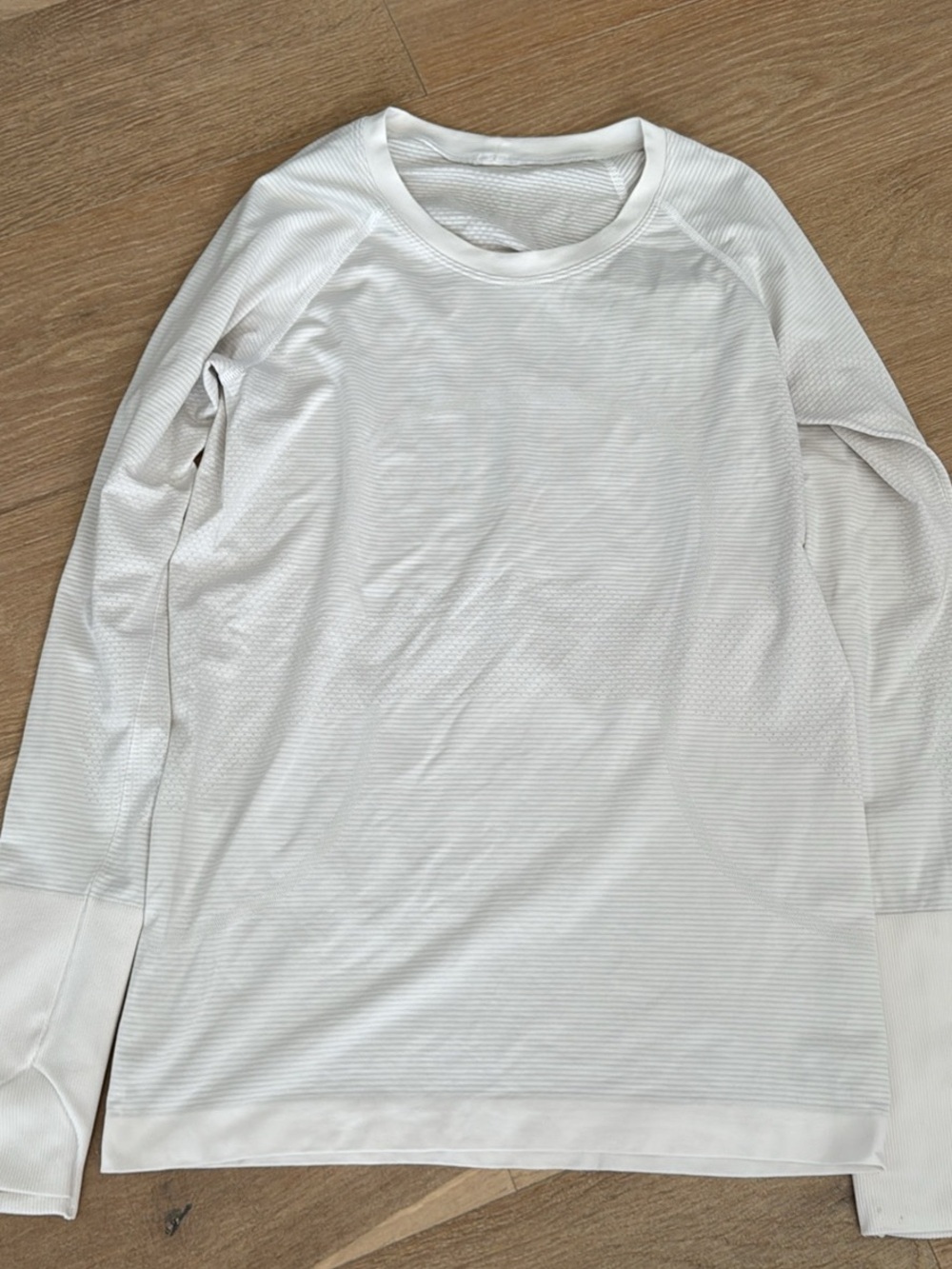 lululemon athletica Swiftly White Lightweight Long-Sleeve Top